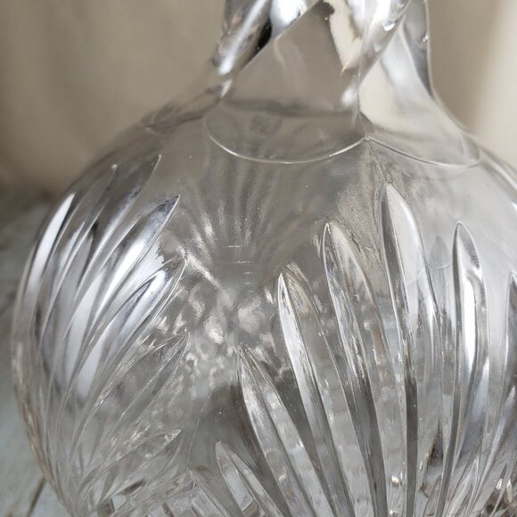 Model Flint 891 Water Bottle Pineapple and Fan Shepherd’s Plaid EAPG Clear Glass - Picture 5 of 8